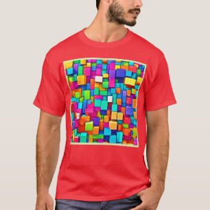 Vibrant Broken Blocks T-Shirt