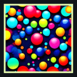 Vibrant Bubble Pop Art Poster<br><div class="desc">Immerse yourself in a vibrant world of playful bubbles. This dynamic pop art piece features a captivating pattern of colourful bubbles,  creating a mesmerising visual experience (This Design Made With AI). Place Order Today and Embrace the Joy of Shopping!</div>