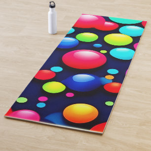 Vibrant Bubble Pop Art Yoga Mat