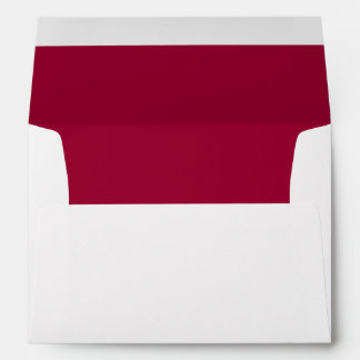 Vibrant Burgundy Lined Envelope