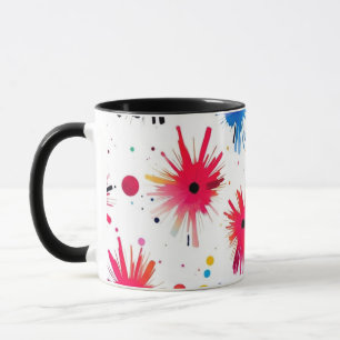 Vibrant Burst Abstract Pattern Mug