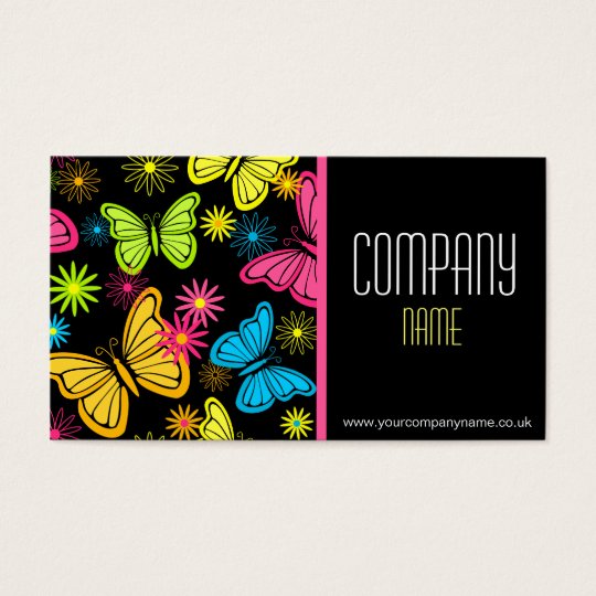Vibrant Butterflies Business Card