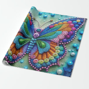Vibrant Butterfly 5D Diamond Painting Kit DIY Art Wrapping Paper