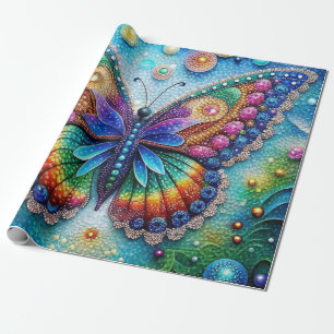 Vibrant Butterfly 5D Diamond Painting Kit DIY Art Wrapping Paper