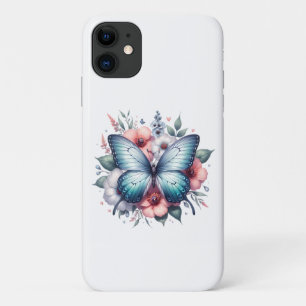 Vibrant Butterfly Floral Bouquet Art-96283 iPhone 11 Case