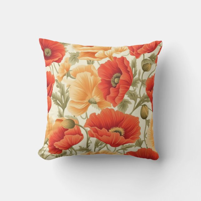 Vibrant Butterfly Garden Cushion (Front)