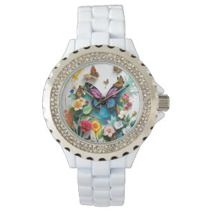 Vibrant Butterfly Garden   Inspired Spring Design Watch