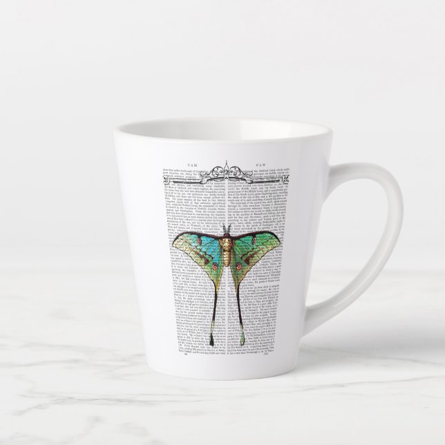Vibrant Butterfly Latte Mug (Right)