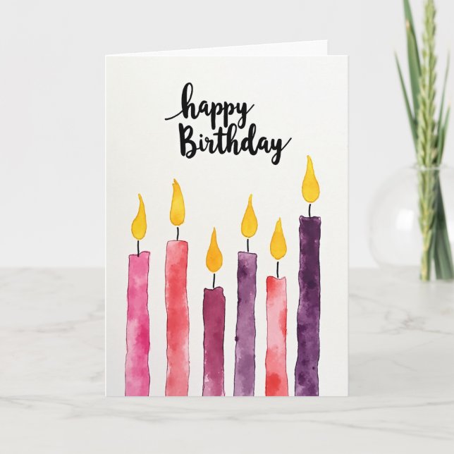Vibrant Candle Array Card (Front)