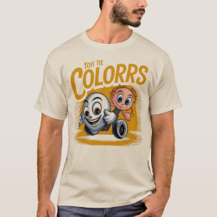 Vibrant Cartoon Pop Art - Graphic Illustration T-Shirt