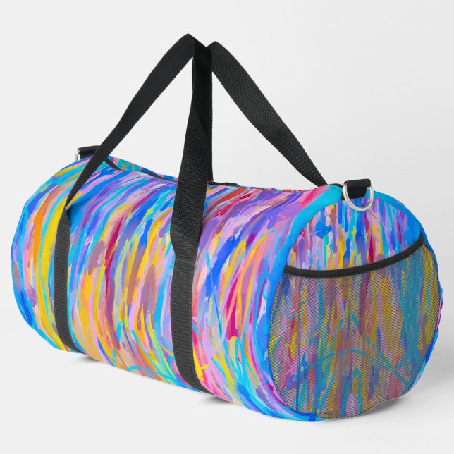 Vibrant Cascade Duffle Bag (Right Corner)