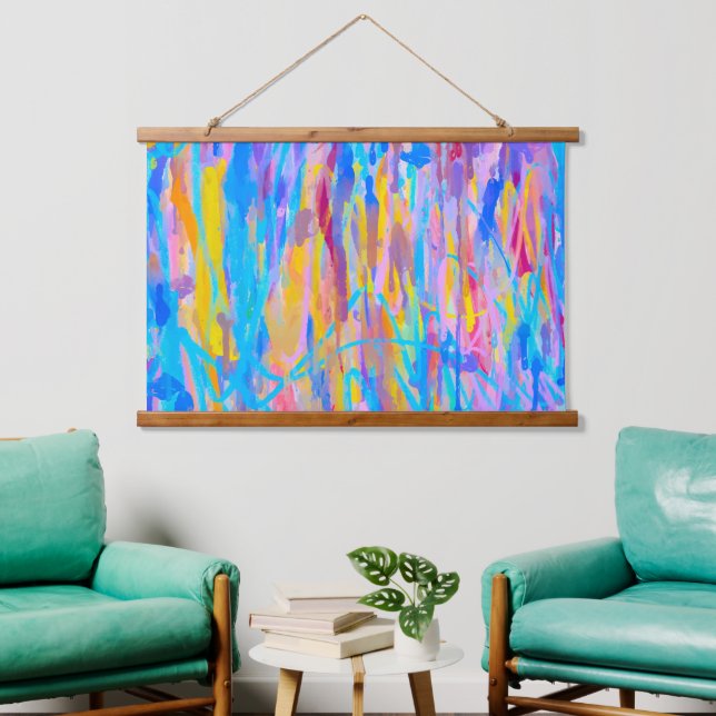 Vibrant Cascade Hanging Tapestry (Living Room)