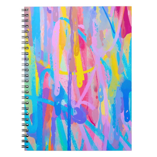 Vibrant Cascade Notebook (Front)