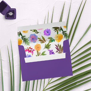 Vibrant Casual Magenta Violet Yellow Envelope