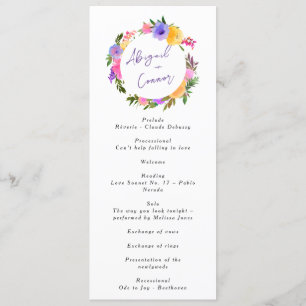 Vibrant Casual Magenta Violet Yellow Programme