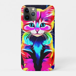Vibrant Cat Artwork iPhone 11 Pro Case