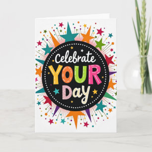 Vibrant Celebrate Card