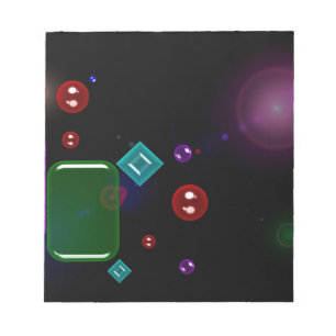 Vibrant characters notepad