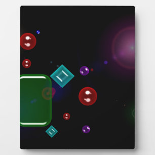 Vibrant characters plaque