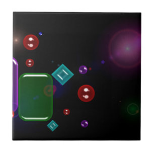 Vibrant characters tile