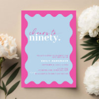 Vibrant Cheers to Ninety 90th Birthday Party