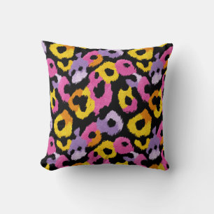 Vibrant Cheetah Animal Print Retro Glam Stylish Cushion