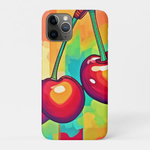 Vibrant Cherry Art iPhone 11 Pro Case