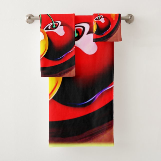 Vibrant Cherry Duo Bath Towel Set (Insitu)