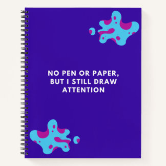 Vibrant Chic Savage Quotes For Teen Blue Notebook