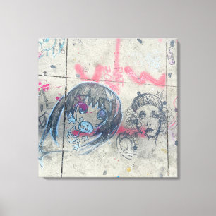 Vibrant Chicago graffiti Canvas Print