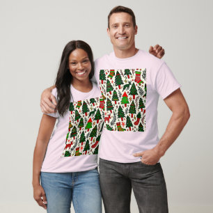 Vibrant Christmas Pattern Art Print T-Shirt