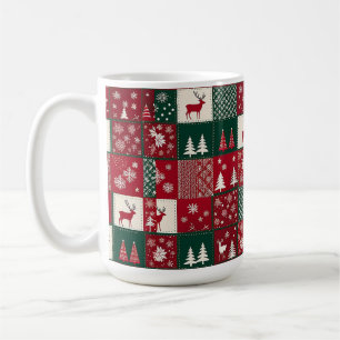 Vibrant Christmas Pattern Coffee Mug
