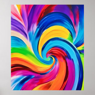 Vibrant Chromatic Dance Poster
