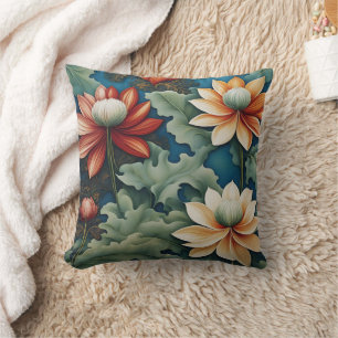 Vibrant Chrysanthemum Design Cushion