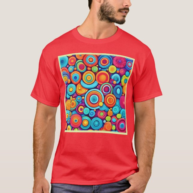 Vibrant Circle Explosion T-Shirt (Front)