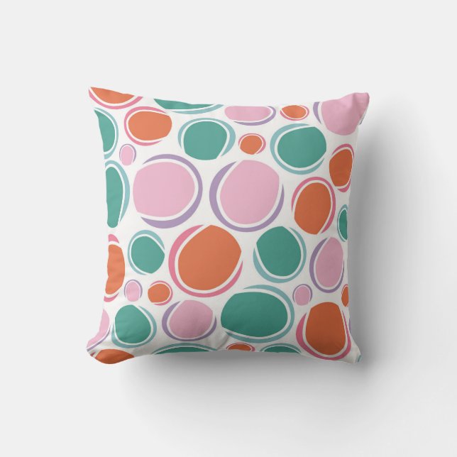 Vibrant Circular Pattern Cushion (Front)