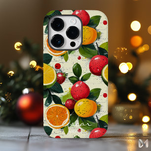 Vibrant Citrus and Berry Fruit Design Fresh Look iPhone 14 Pro Case