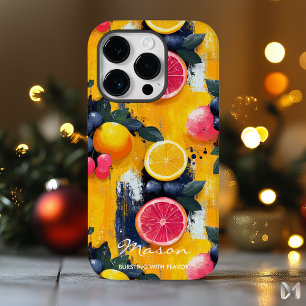 Vibrant Citrus Fruit with Bold Yellow and Orange  Case-Mate iPhone 14 Pro Case