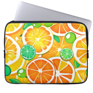 Vibrant Citrus Medley - Fresh & Juicy Slices Laptop Sleeve
