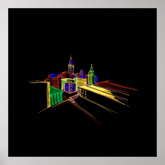 Vibrant city poster (Front)