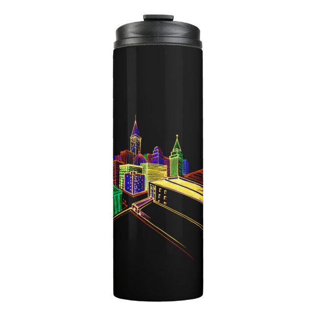 Vibrant city thermal tumbler (Front)