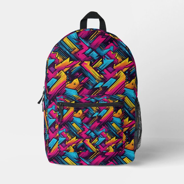 Vibrant City Vibes Urban Pop Backpack (Front)