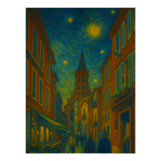 Vibrant City Views Poster