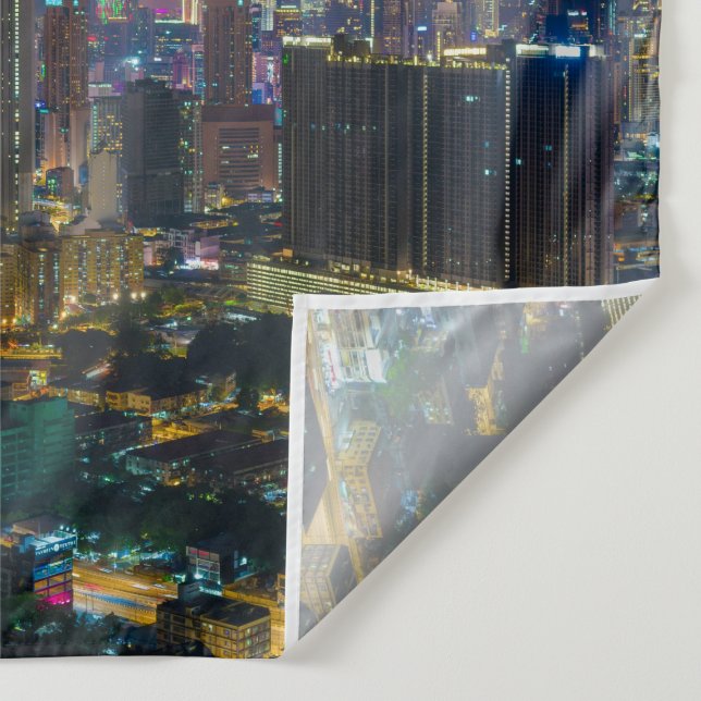Vibrant Cityscape Photography Tapestry (Detail)