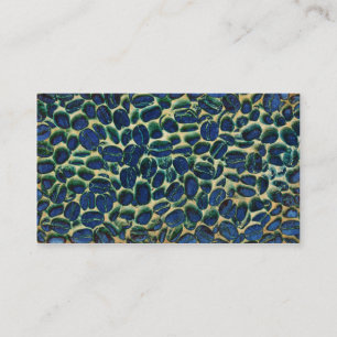 vibrant coffee beans business card