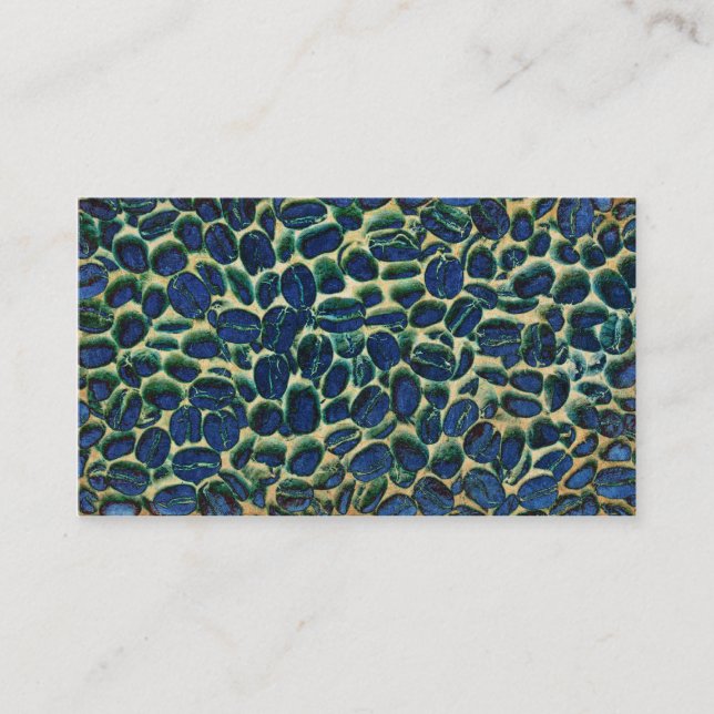 vibrant coffee beans business card (Front)