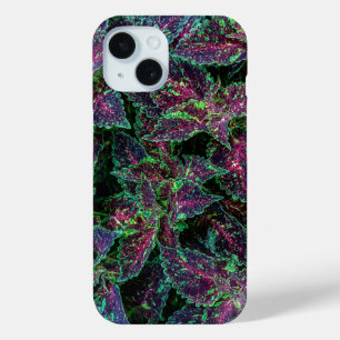 Vibrant Coleus Leaves Pattern. iPhone 15 Case