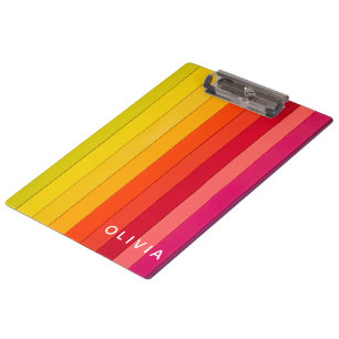 Vibrant Color Aesthetic Pattern Clipboard
