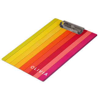 Vibrant Color Aesthetic Pattern Clipboard