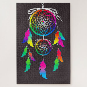 Vibrant color dream catcher jigsaw puzzle